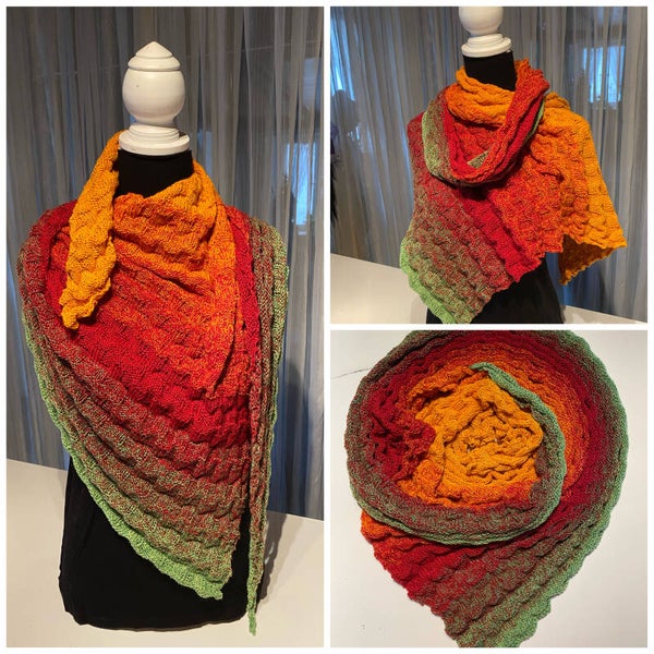 Dreiecktuch asymmetrisch Yellow