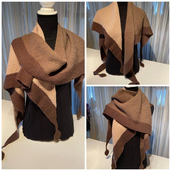 Tragetuch Alpaka Braun