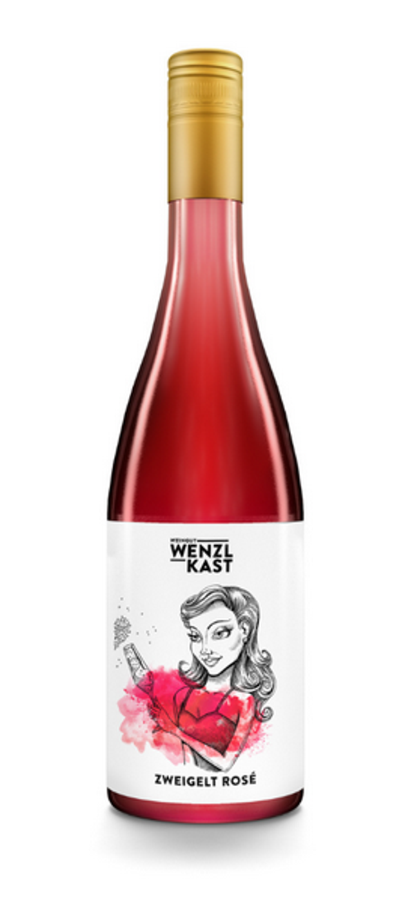Frizzante Zweigelt Rosé, Weinkut Wenzl und Kast, Gols