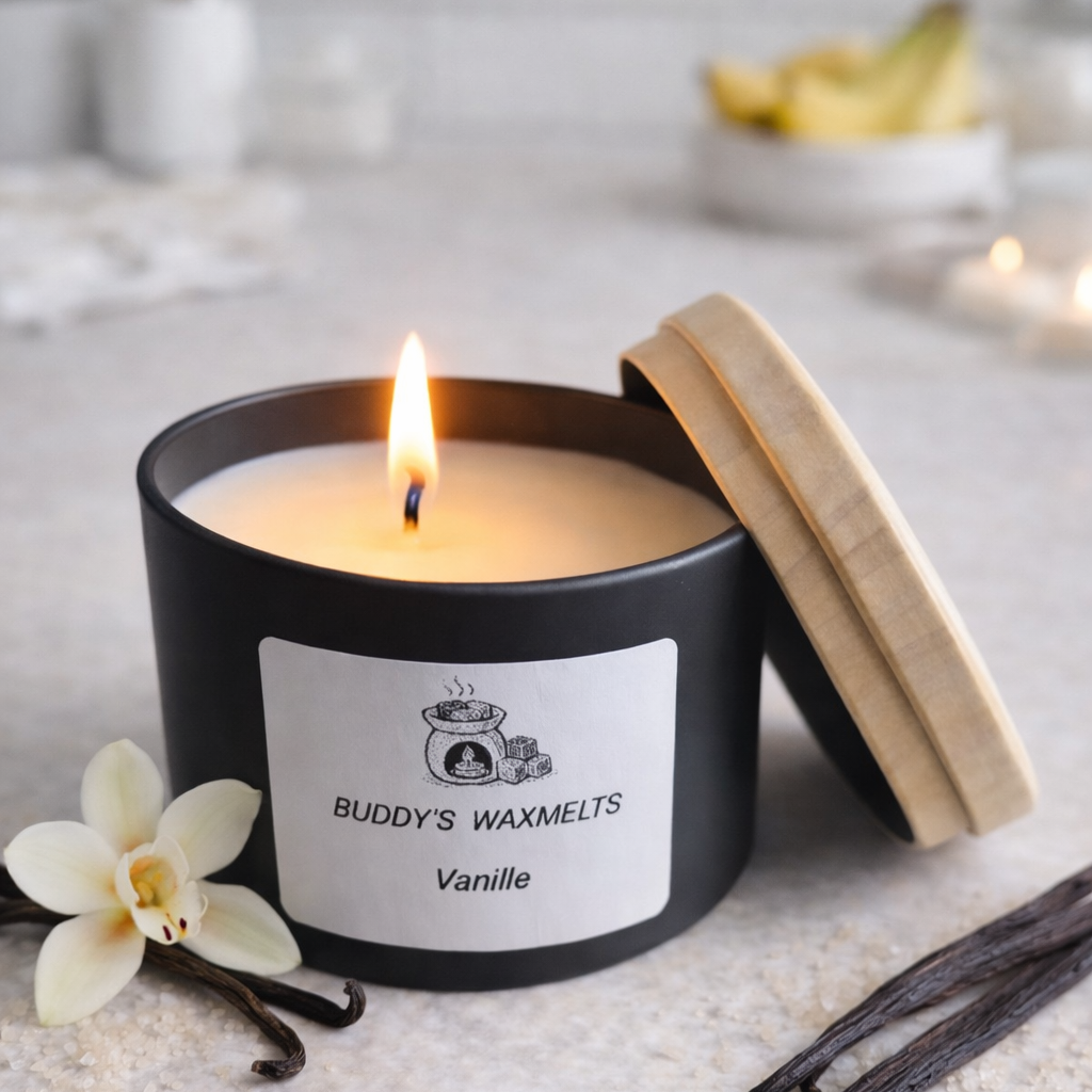 Geurkaars Vanille (hout)