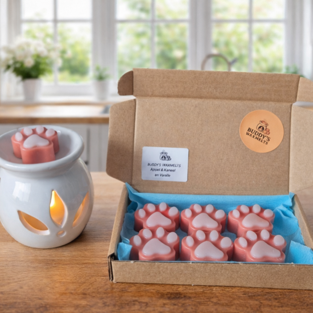 Hondenpoot waxmelts Appel & Kaneel met Vanille