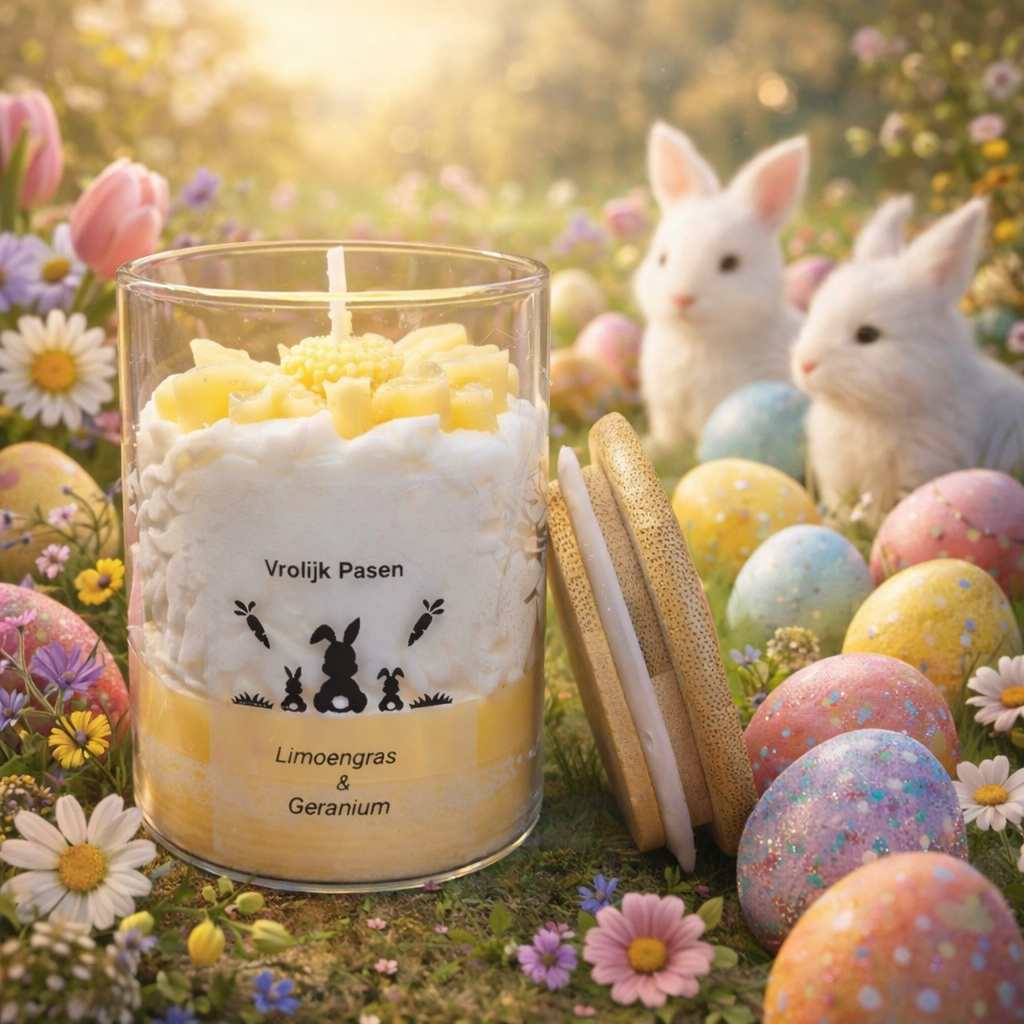 Geurkaars in glas Limoengras & Geranium