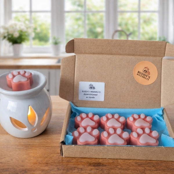 Hondenpoot waxmelts Appel & Kaneel met Vanille