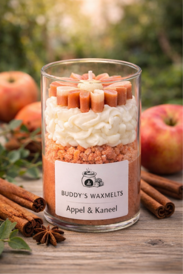 Geurkaars in glas Appel & Kaneel