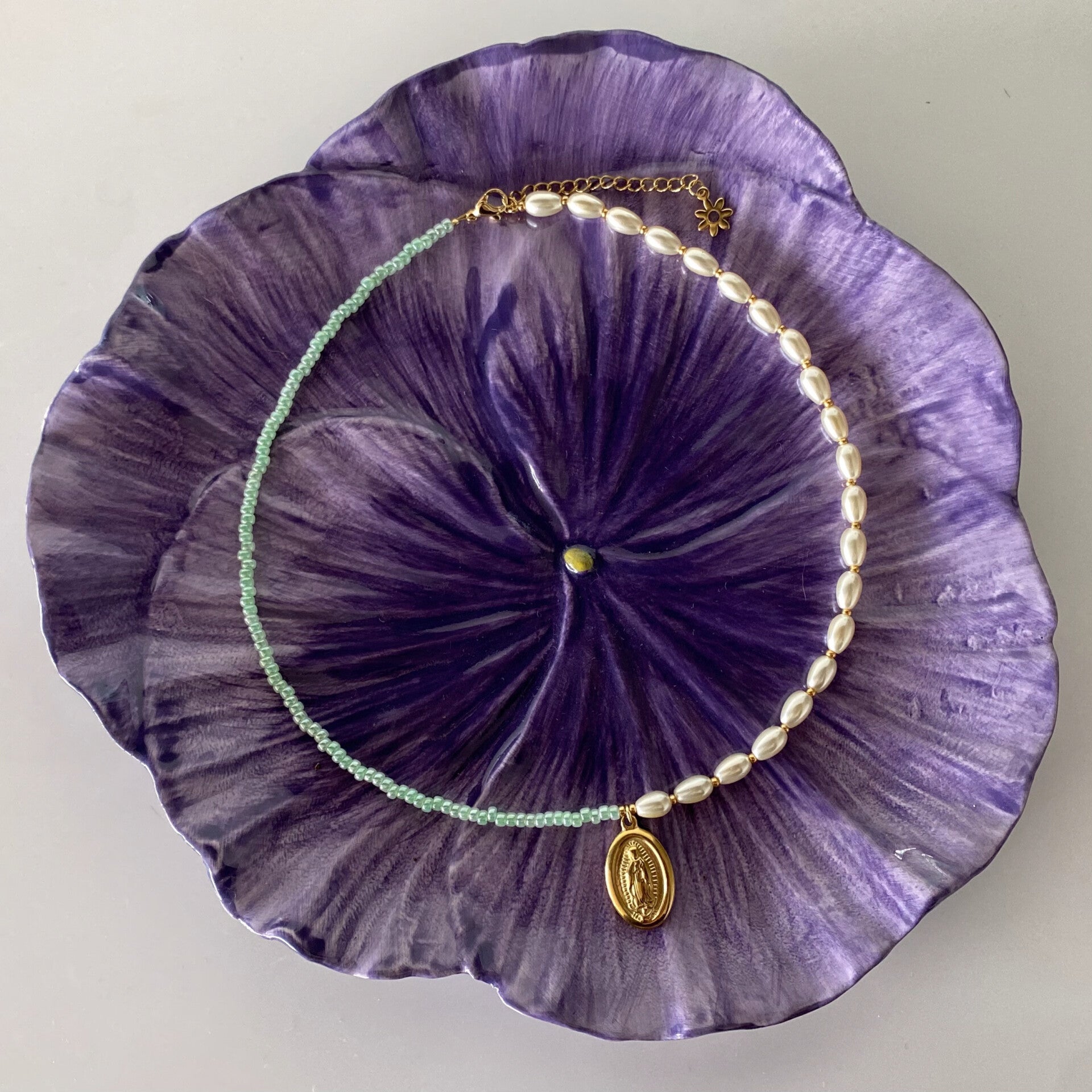 Boontjes-ketting muntgroen