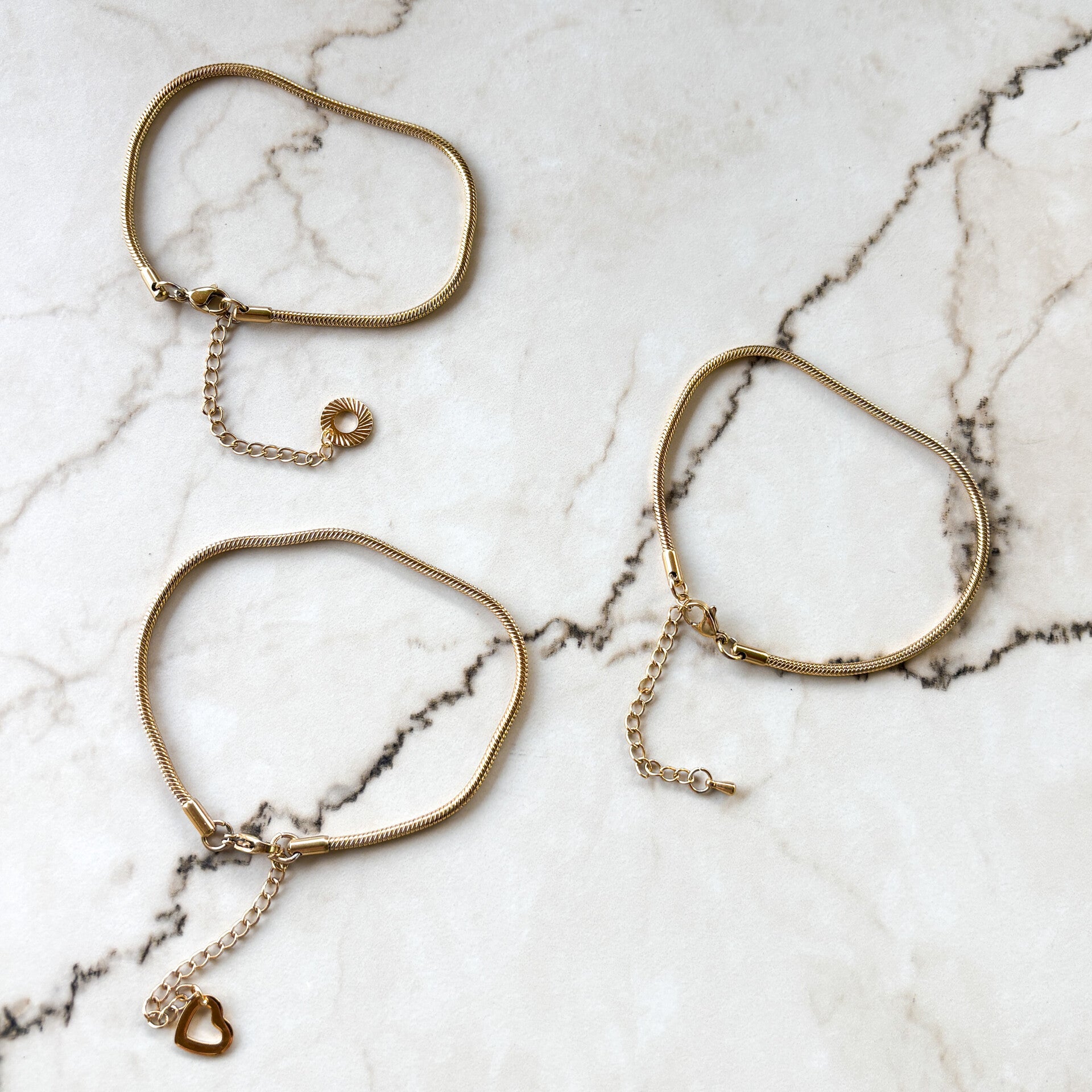 Armbandje 502, stainless steel, goudkleurig