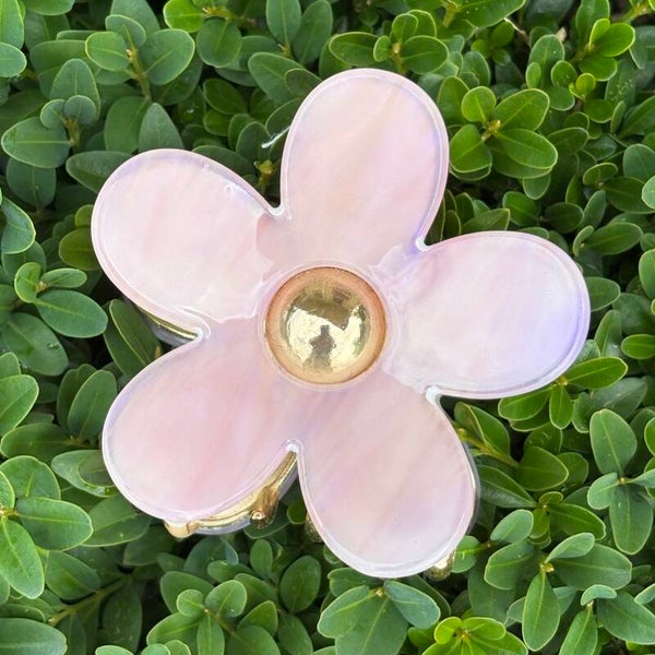 Speld bloem, kunsthars, roze