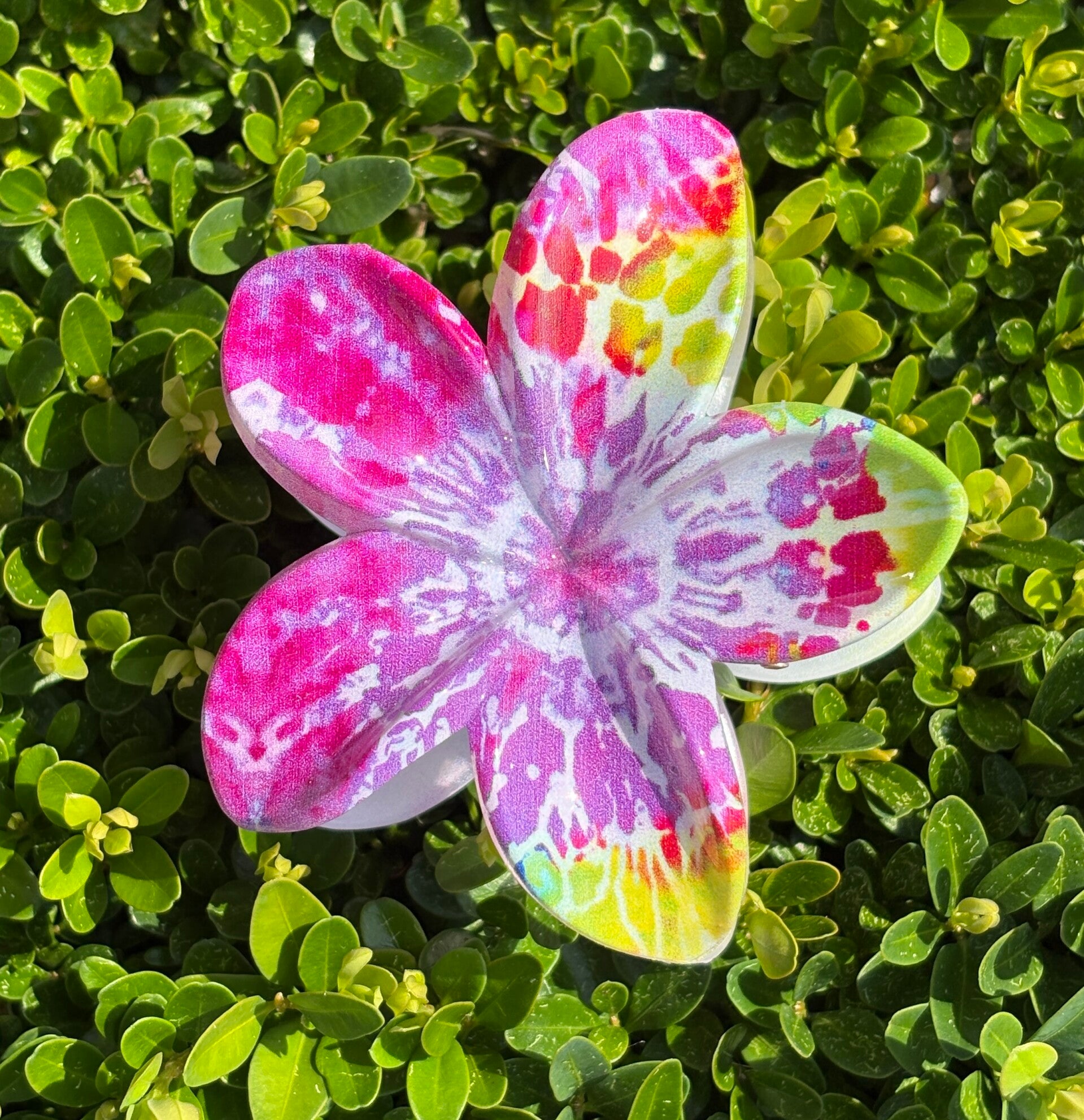 Speld exotische bloem, violet