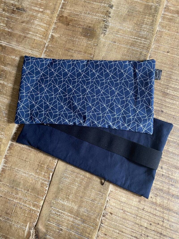 Hoofdkussen balansbord - Geometrisch blauw