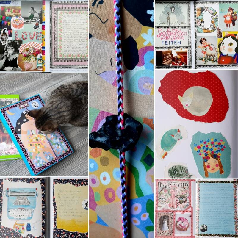 plakboek pagina's ideeen inspiratie scrapbook plakken Flow @missnienox