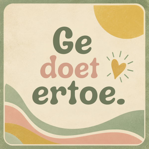 Postkaart 'Ge doet ertoe'