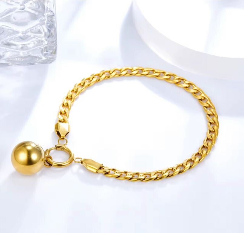 Armband goud met hangertje