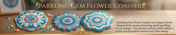 Sparkling Flower Coasters