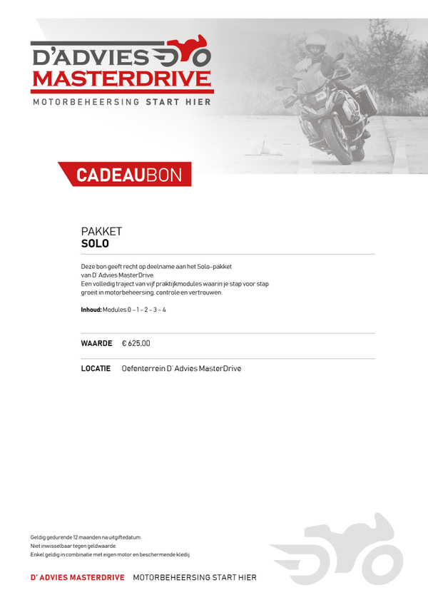 Solo Pakket (Modules 0 t.e.m. 4)