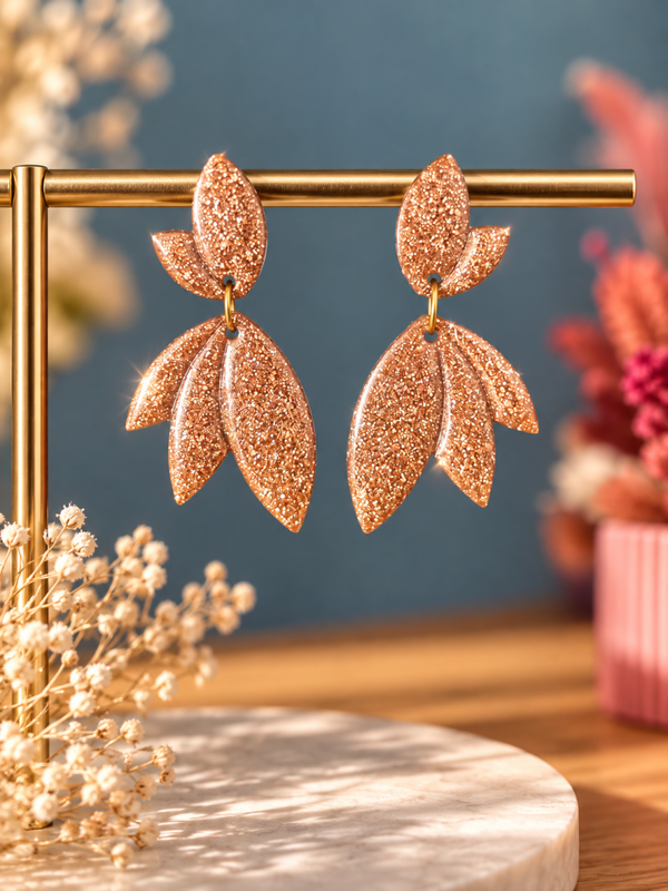 Boucles d’oreilles pailletées