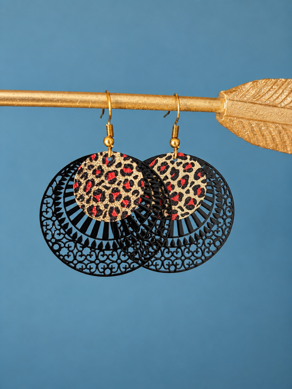 Boucles d’oreilles léopard