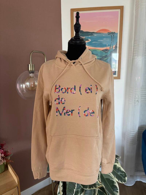 Sweat beige « Bord (el) de Mer (de)