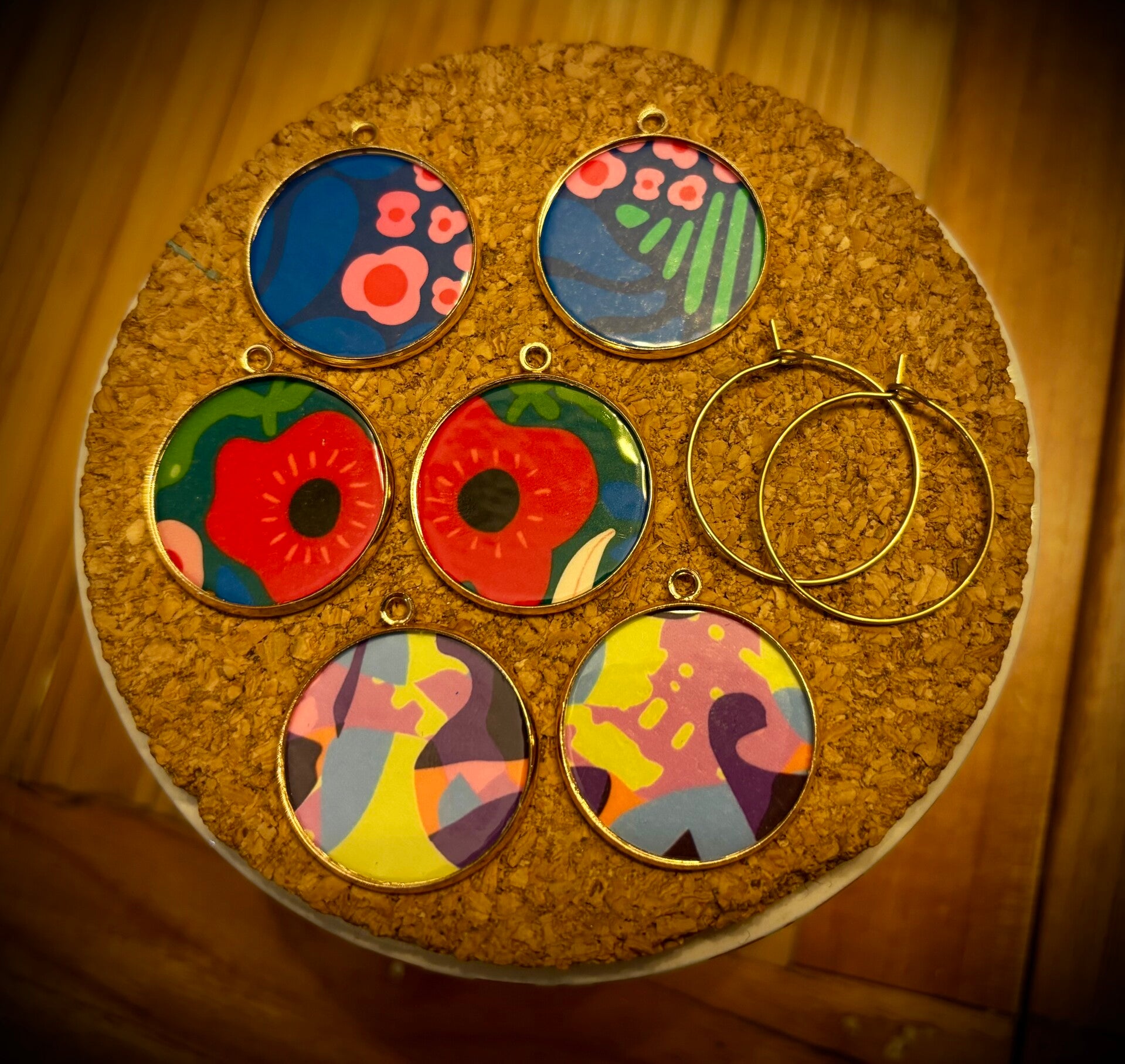 Lot de boucles d’oreilles interchangeables