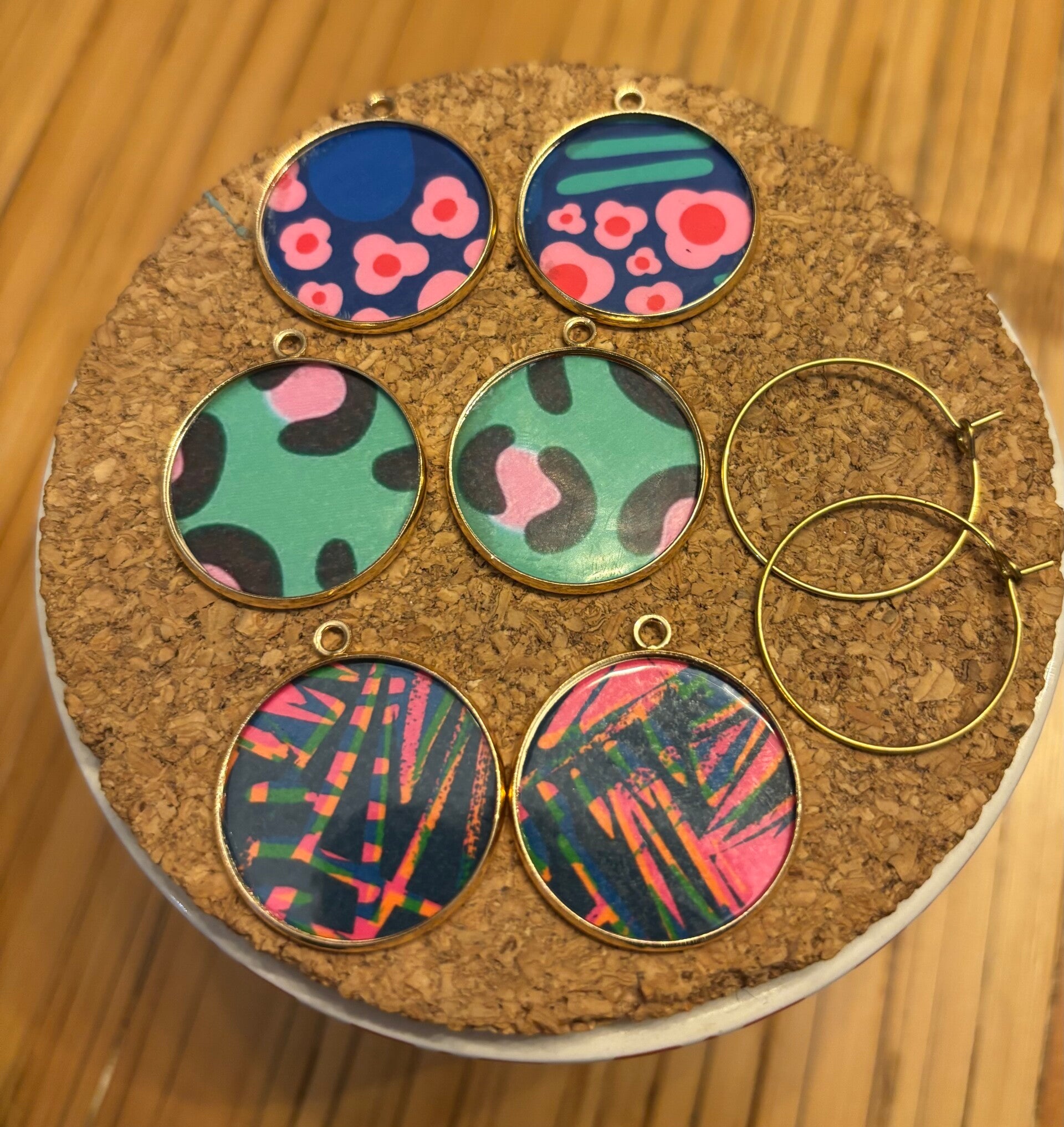 Lot de boucles d’oreilles interchangeables