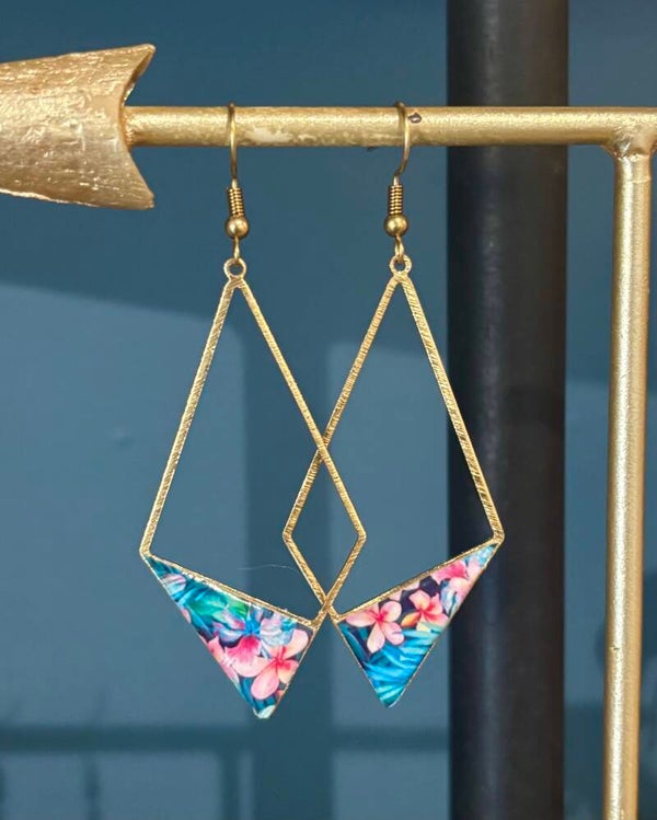 Boucles d’oreilles fleuries