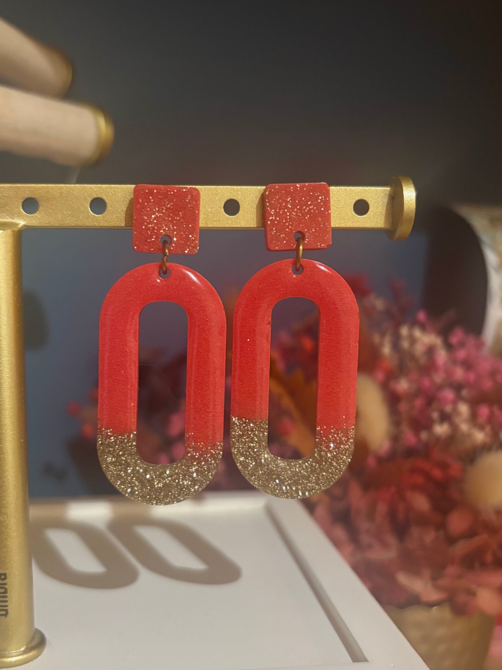 Boucles d’oreilles en résine