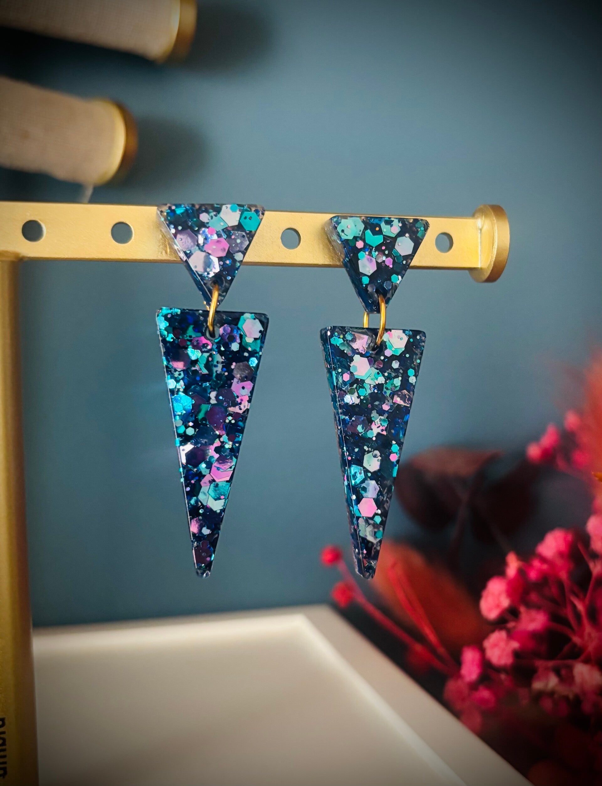 Boucles d’oreilles pailletées