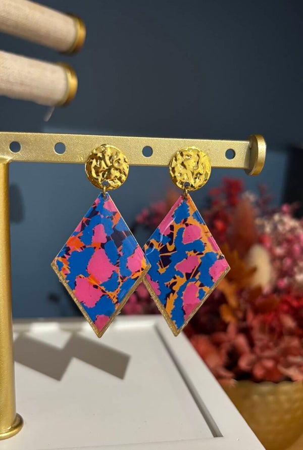 Boucles d’oreilles fleuries