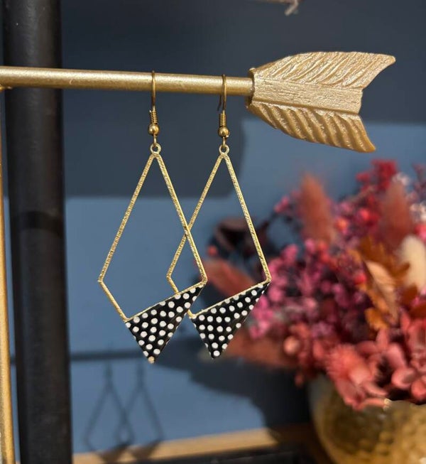 Boucles d’oreilles à pois