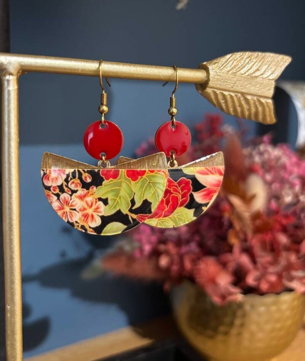 Boucles d’oreilles fleuries