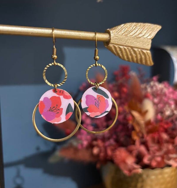 Boucles d’oreilles fleuries