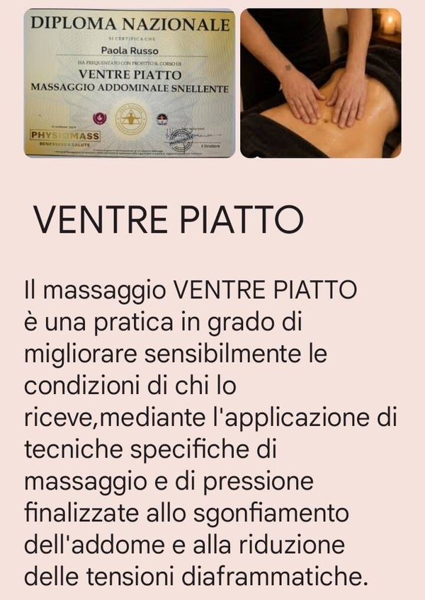 MASSAGGIO VENTRE PIATTO PARZIALE 30 MIN