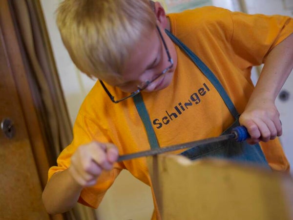 Handwerkliches Arbeiten mit Holz
