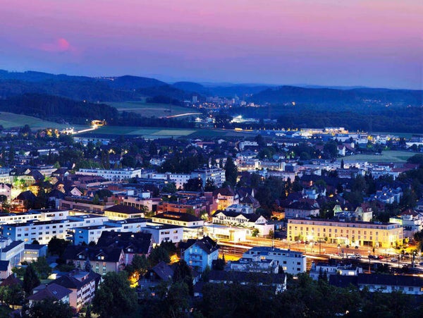 Lyss bei Nacht – Energie und urbanes Leben
