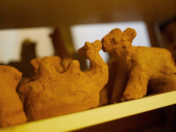 Tierfiguren aus Ton