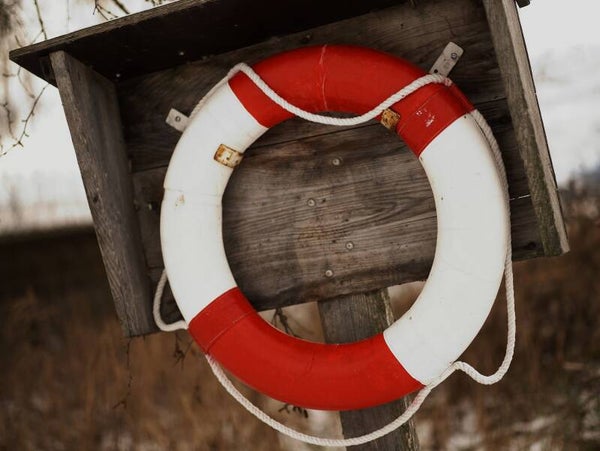 Rettungsring als Symbol für Sicherheit
