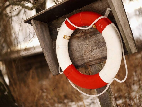 Rettungsring als Symbol für Sicherheit