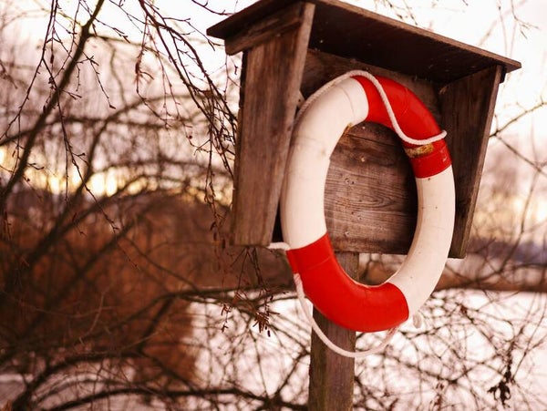 Rettungsring als Symbol für Sicherheit
