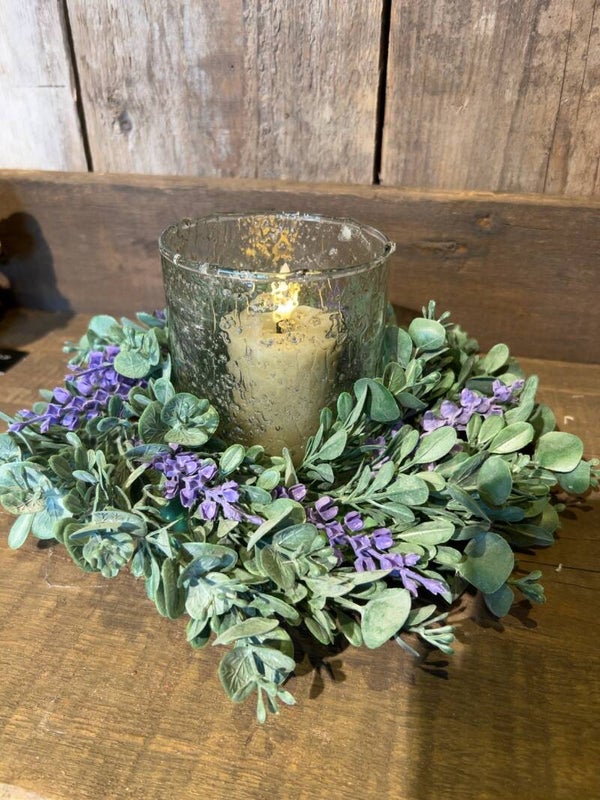 Eucalyptuskrans met lavendel