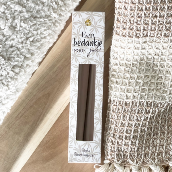 Diner Kaarsen – Bedankje Voor Jou