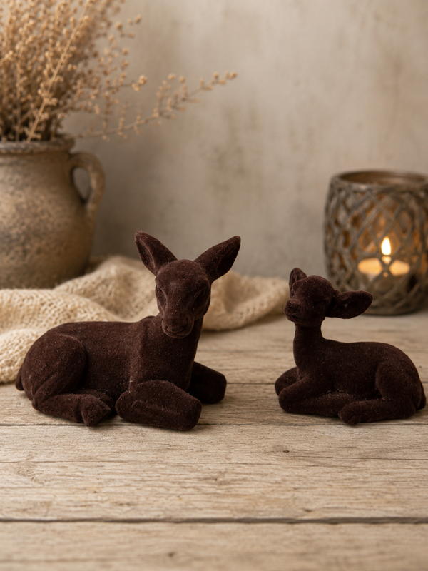 Velvet hert donkerbruin