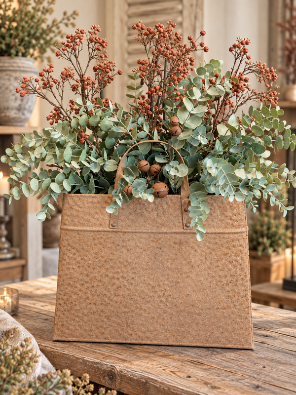 DIY Decoratiepakket Countryfield Tas – Roest & Eucalyptus