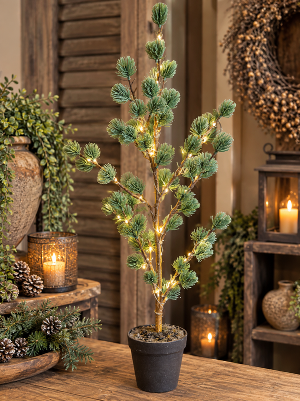 Larix boompje met LED-verlichting