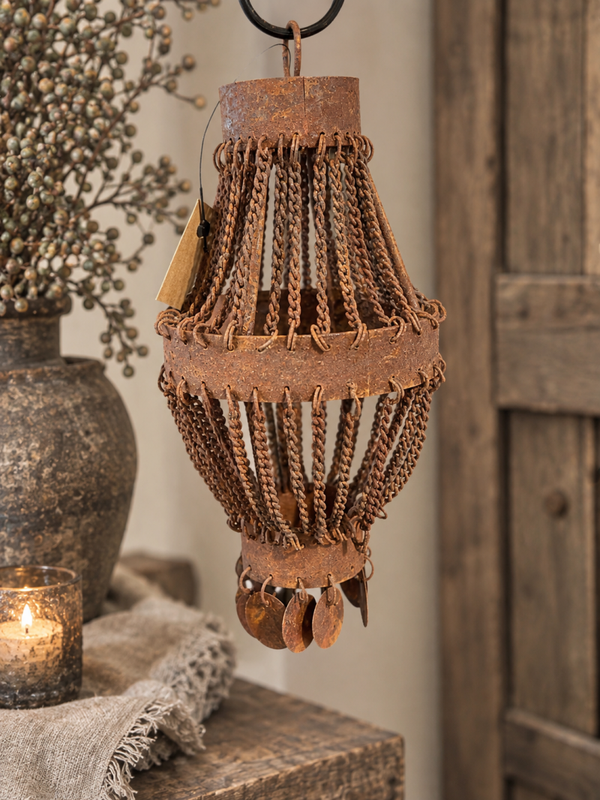 Roest metalen hanger – 21 cm