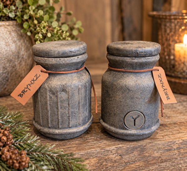 Brynxz potten met deksel Majestic Brown – set van 2