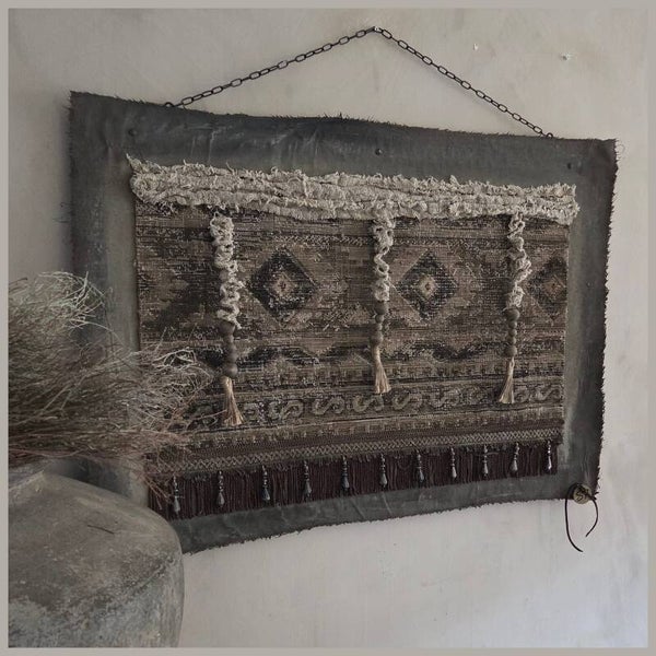 Handgemaakt kalkdoek – wanddecoratie