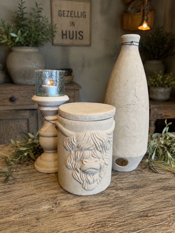 Brynxz Set taupe met Highlander pot