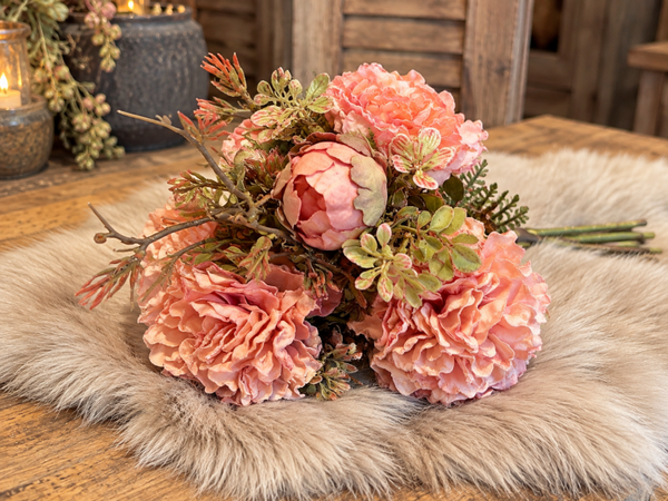 Sylxz Zijden Boeket Pink Luxury Autumn –  46 cm
