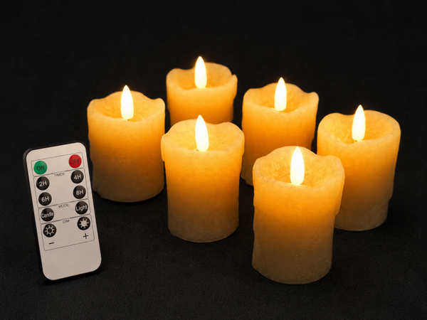 Akaro Oplaadbare LED-kaarsen – Set van 6