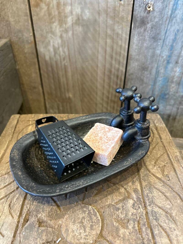 Zeepbakje met kraantjes