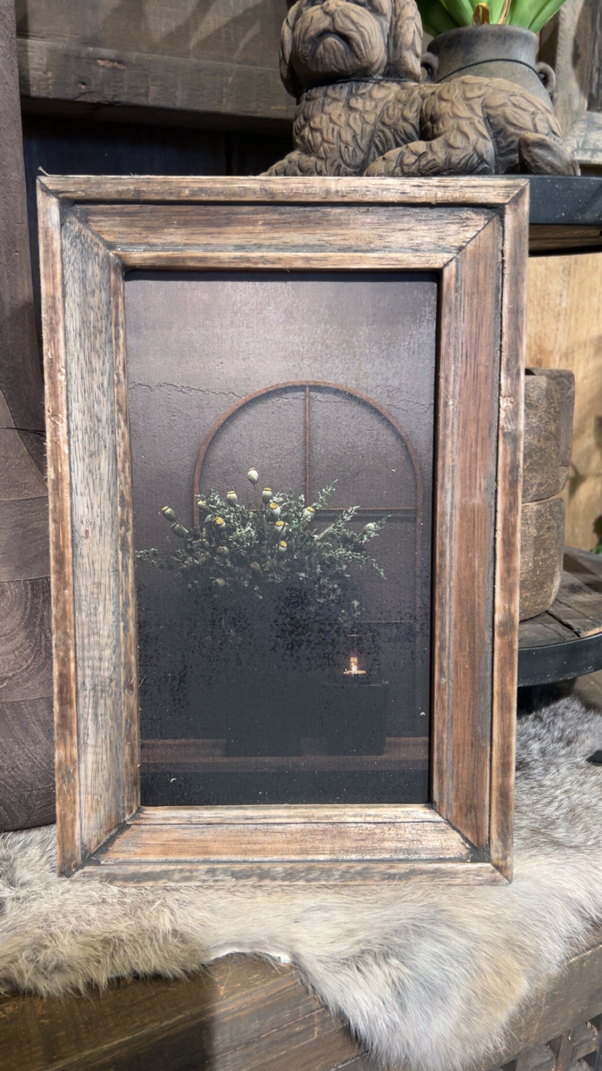 Landelijk Wandpaneel stalraam